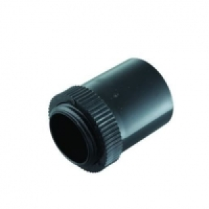 Wickes Male Conduit Adaptor - Black 20mm Pack of 2