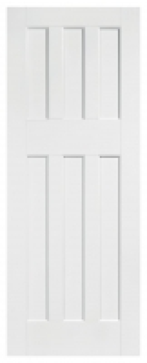 LPD Internal DX 60s Primed White Solid Core Door - 838 x 198