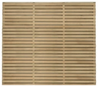 Forest Garden Double Slatted Fence Panel - 6 x 5ft Pack of 3
