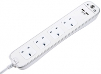 Wickes  Masterplug 4 Socket Extension Lead With Surge Protection And
