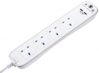 Wickes  Masterplug 4 Socket Extension Lead With Surge Protection And