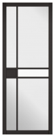 Wickes  LPD Internal Greenwich 5 Lite Primed Black Solid Core Door -
