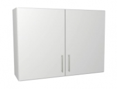 Wickes Orlando White Gloss Slab Wall Unit - 1000mm