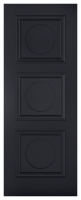 Wickes  LPD Internal Antwerp 3 Panel Primed Black FD30 Fire Door - 8