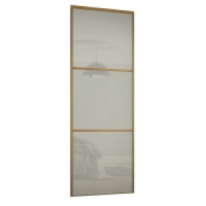 Linear Sliding Wardrobe Door 3 Panel Arctic White Glass with £220.00