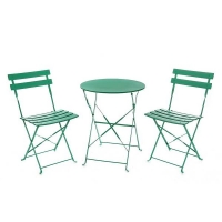Homebase No Assembly Required Lazio Metal Bistro Set - Green