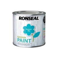 Homebase Water Based Ronseal Garden Paint - Summer Sky 250ml