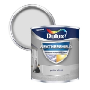 Homebase Weathershield Dulux Weathershield Smooth Masonry Paint - Pale Slate - 250m