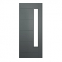 Wickes  JCI Ultimate Stockholm External Hardwood Glazed Door Grey wi