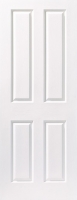 Wickes  Wickes Chester White Grained Moulded 4 Panel Internal Door -