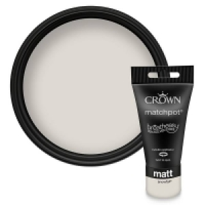Crown Breatheasy Snowfall - Matt Emulsion Paint - 40ml Teste
