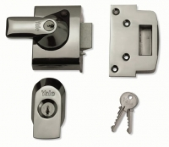 Wickes  Yale P-BS2-CH-CH-40 British Standard Nightlatch Lock - Chrom