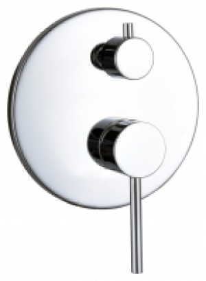 Wickes  Bristan Round Concealed Shower Valve with Diverter - Chrome