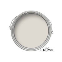 Homebase Crown Crown Breatheasy Snowfall - Silk Emulsion Paint - 2.5L