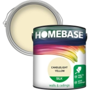 Homebase Paint Homebase Silk Paint - Candlelight Yellow 2.5L