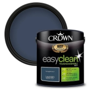 Water Based Crown easyclean® Matt Emulsion Interior Paint - Midnight Nav