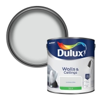 Homebase Dulux Dulux Cornflower White - Silk Emulsion Paint - 2.5L