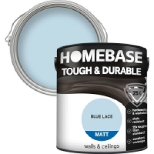 Homebase Paint Homebase Tough & Durable Matt Paint - Blue Lace 2.5L
