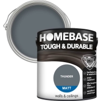 Homebase Homebase Paint Homebase Tough & Durable Matt Paint - Thunder 2.5L