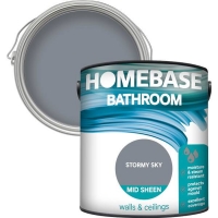 Homebase Homebase Paint Homebase Bathroom Mid Sheen Paint - Stormy Sky 2.5L