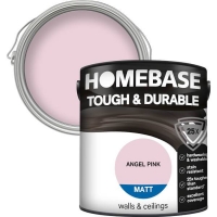Homebase Homebase Paint Homebase Tough & Durable Matt Paint - Angel Pink 2.5L
