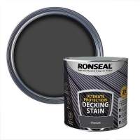 Homebase Water Based Ronseal Ultimate Protection Decking Stain Charcoal - 2.5L