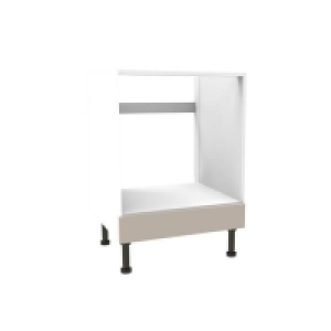 Yes Handleless Cashmere Gloss 600mm Built-in Oven Housing Unit