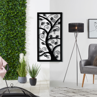 HomeBargains  The Outdoor Living Collection: Metal Wall Art - Tree
