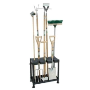 RobertDyas  Garland Self Assembly Garden Tool - Tidy 2 Shelf Unit - Blac