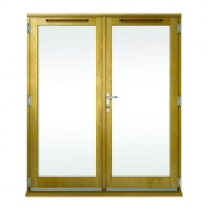 Wickes  Wickes Albery Pattern 10 Solid Oak Laminate French Doors 4ft