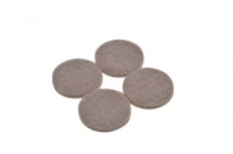 Wickes Heavy Duty Round Felt Pad Self Adhesive - 38mm Pack o