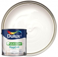 Wickes  Dulux Quick Dry Eggshell Paint - Pure Brilliant White - 2.5L
