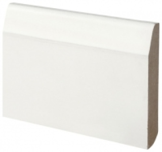 Wickes  Wickes Dual Purpose Chamfered/Bullnose Primed MDF Skirting -