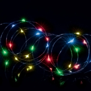 Premier 100 LED MA Micro Bright Lights M Coloured 5M Silver  £3.99