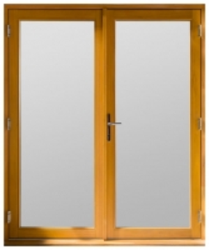 Jeld-wen Kinsley Hardwood French Doors Golden Oak Finish - 6