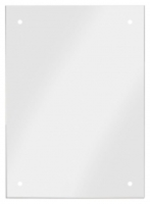 Wickes  Croydex Large Basic Bathroom Mirror - Silver