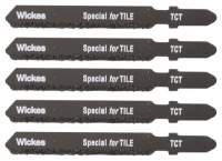 Wickes  Wickes T Shank Tungsten Carbide Jigsaw Blade for Tile - Pack