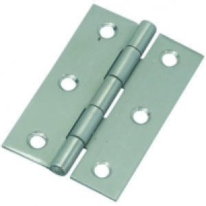 Wickes  Wickes Butt Hinge - Stainless Steel 76mm Pack of 2