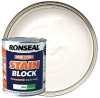 Wickes  Ronseal One Coat Stain Block White 750ml