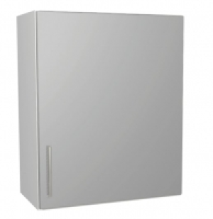 Wickes Orlando Grey Gloss Slab Wall Unit - 600mm