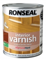 Wickes  Ronseal Interior Varnish - Matt Medium Oak 750ml