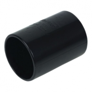 FloPlast WS08B Solvent Weld Waste Straight Coupler - Black 4