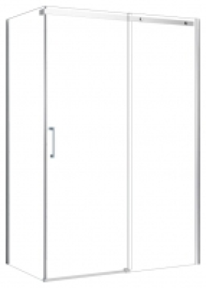 Wickes  Nexa By Merlyn 8mm Chrome Frameless Sliding Door Only - 2000