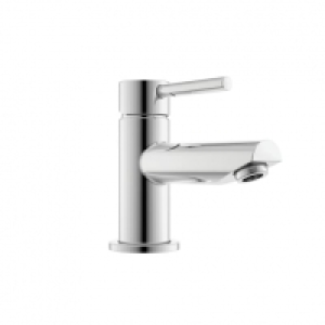 Wickes  Wickes Single Lever Compact Mono Basin Mixer Tap - Chrome