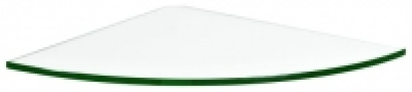 Glass Corner Shelf 250x250mm