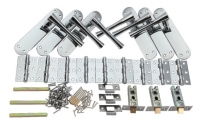 Wickes  Wickes Bella Latch Door Handle Set - Polished Chrome 3 Pairs