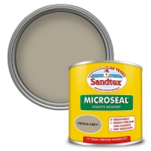 Homebase Sandtex Sandtex Ultra Smooth Masonry Paint - French Grey - 150ml