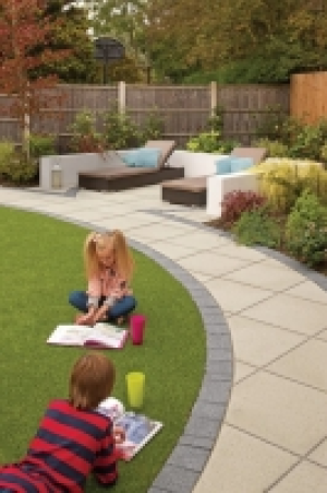 Marshalls Saxon Textured Natural Paving Slab 450 x 450 x 35