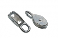 Wickes  Wickes Bright Zinc Plated Rope Pulley 25mm Pack 2