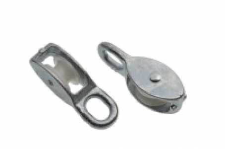 Wickes Bright Zinc Plated Rope Pulley 25mm Pack 2